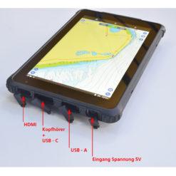 rugged tablet Android -Schnittstellen linke Seite