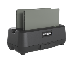 Es können simultan bis zu 2 Akkus geladen werden